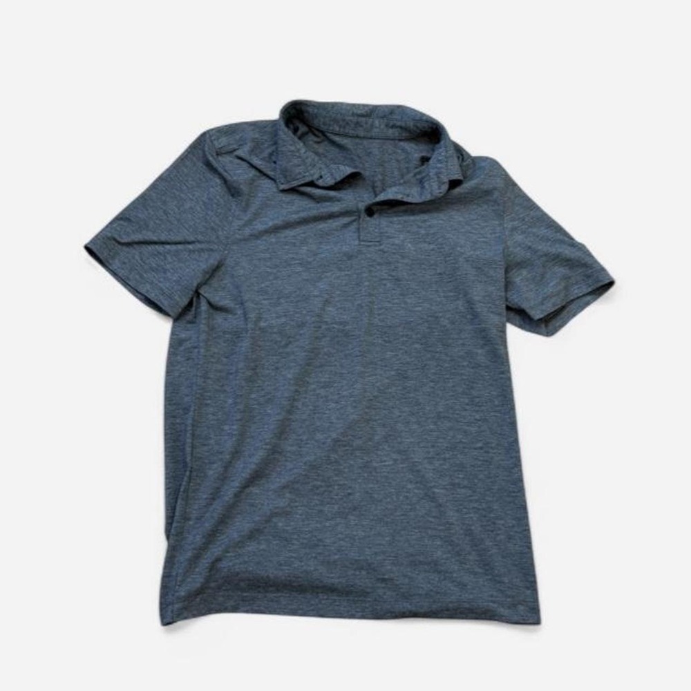 Lululemon Gray Heather Polo Shirt Small